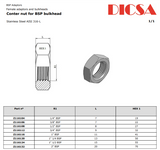 Bulk Head Lock Nut BSP, BH-LN