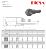 Banjo Hose Ends Metric Straight, HBJ | TTA Hydraulics