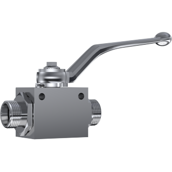 Ball Valve 2 Way Metric Male, High Pres, BVS-2-HP//MET | TTA Hyd
