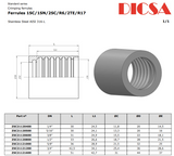 Collar for 1SC/1SN/2SC/R6/2TE/R17 Hose | TTA Hydraulics
