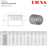 Collar PTFE Smooth Bore, COL/PTFE | TTA Hydraulics