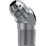 NPT to JIC Male Elbow 45 Adaptor, E3/MN/MJ | TTA Hydraulics