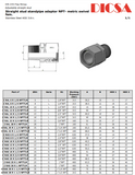 Standpipe Adaptor to NPT, S-Series, EGE/SN | TTA Hyd