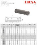 Bulkhead Connectors, L Series Light, ESV-L-BH