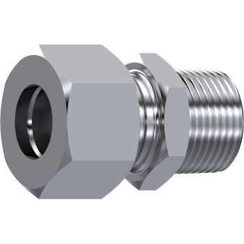 Tube Male Stud Coupling to BSPT, L-Series, GE/SRK | TTA Hyd