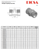 Tube Coupling Straight, S-Series, G | TTA Hydraulics