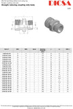 Tube Stud Reducers, L-Series, GR/L | TTA Hyd