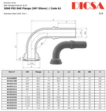SAE Flange Hose End 90 Elbow 3000 & 6000 Series | TTA Hyd