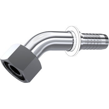 Metric Female Elbow 45 Hose End S-Series | TTA Hyd