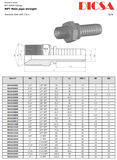 NPT Male Straight Hose End | TTA Hydraulics