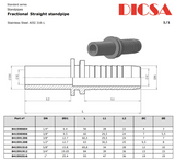 Standpipe Straight Inch to Hose End | TTA Hyd