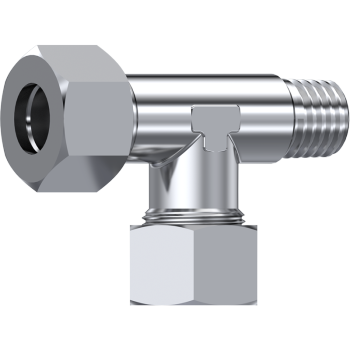 Tube Stud Barrel T-Piece to Metric,L&S Series, LE | TTA Hyd