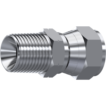 NPT Male to JIC Female Swivel Adaptor, MN/FJ/Swiv | TTA Hydraulics