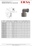 Tube Stud Elbow Adjustable, L-Series, EW | TTA Hyd