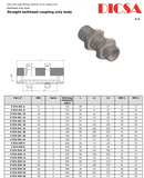 Bulkhead Connector Straight, S Series Heavy, SV-S-BH-STR