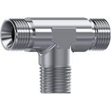 BSP Male to NPT Male Branch T- Piece | TTA Hyd