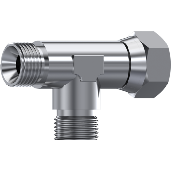 BSP Male to Female Swivel Run T-Piece Adaptor | TTA Hyd