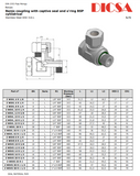 Banjo Elbow Connector to BSP Parallel, L Sereis Light, WHO-LR-90