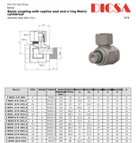Banjo Elbow Connector to Metric, S Series Heavy, WHO-SM-90