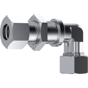 Bulkhead Connector Elbow, L Series Light, WSV-L-90 | TTA Hydraulics